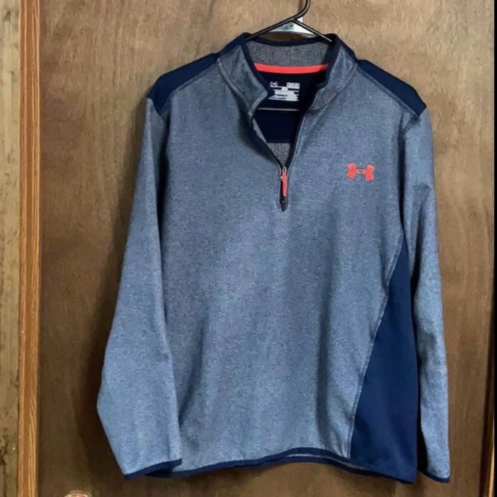 Under Armour Quarter Zip Sweatshirt Medium Blue